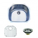 Kingston Brass KZGKUS2321 Gourmetier Undermount 18 Gauge Single Bowl Kitchen Sink Combo w/ Strainer & Grid