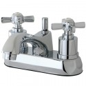 Kingston Brass KS4261ZX Millennium 4" Centerset Lavatory Faucet, Bright Chrome