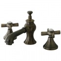 Kingston Brass KS7063 Millennium Widespread Lavatory Faucet w/ Brass Millennium Pop-up Drain