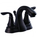 Kingston Brass FS7625NZL Fauceture Sierra Two Handle 4" Centerset Lavatory Faucet, Oil Rubbed Bronze