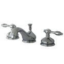 Kingston Brass KS116 Tudor Widespread Lavatory Faucet w/ Brass Pop-Up