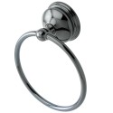 Kingston Brass BA1164BK Water Onyx 6" Towel Ring, Black Nickel