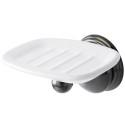 Kingston Brass BA1165BK Water Onyx Soap Dish, Black Nickel