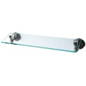 Kingston Brass BA1169BK Water Onyx Glass Shelf, Black Nickel