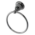Kingston Brass BA1754BK Water Onyx 6" Towel Ring, Black Nickel