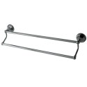 Kingston Brass BA4813BK Water Onyx 24" Dual Towel Bar, Black Nickel
