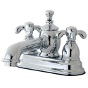 Kingston Brass KS700 4" Centerset Lavatory Faucet with Heritage Spout and TX Metal Cross Handle Kingston Brass KS700 4" Centerset Lavatory Faucet with Heritage Spout and TX Metal Cross Handle