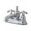 Kingston Brass KS710 4" Centerset Lavatory Faucet with Heritage Spout and TX Metal Cross Handle