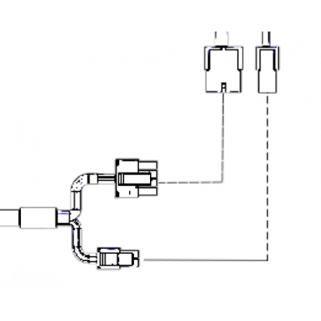 HES K200/KS200 Lock Side Interface Cable: 6 Foot, 12 Conductor and Molex both ends