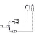 HES K200 / KS200 Lock Side Interface Cable: 6 Foot 12 Conductor and Molex both ends