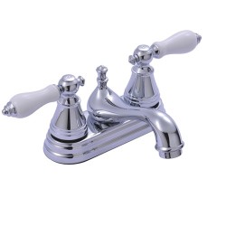Fauceture FSY3601PL English Classic Two Handle 4" Centerset Lavatory Faucet, Chrome