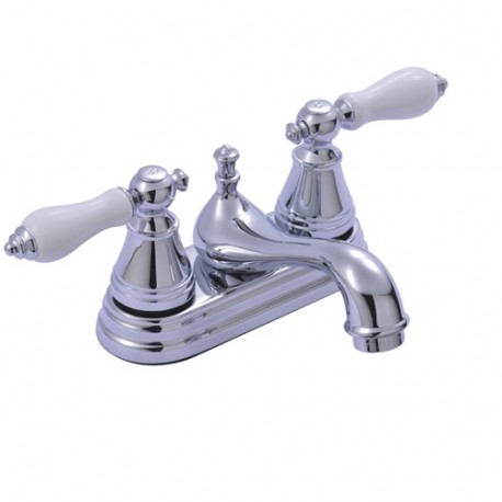Fauceture FSY3601PL English Classic Two Handle 4" Centerset Lavatory Faucet, Chrome