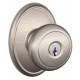 Schlage AND F80 AND 620 WKF CK WKF Andover Door Knob with Wakefield Decorative Rose