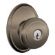 Schlage AND F80 AND 619 WKF MK WKF Andover Door Knob with Wakefield Decorative Rose