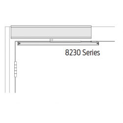 Falcon 8200 Series Pull Side (STD), Aluminum Finish