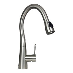 BOANN BNYKF-C01S Sophia 16.75-Inch 304 Stainless Steel Pull-Out Kitchen Faucet