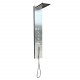 BOANN BNSPS903 Stainless Steel Rainfall Shower Panel System with Hand Shower, 5 Adjustable Jets and Thermostat Control