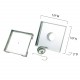 BOANN BNSDC16 Contemporary/Modern Invisible Style 304 Tile Insert Square Shower Drain, 6" X 6", Brushed Stainless