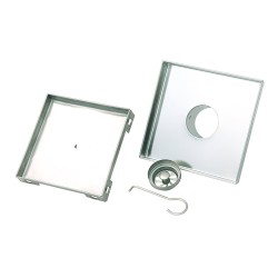 BOANN BNSDC16 Contemporary/Modern Invisible Style 304 Tile Insert Square Shower Drain, 6" X 6", Brushed Stainless