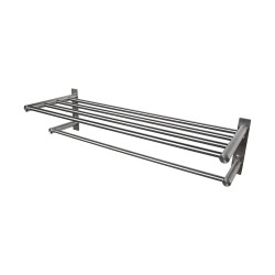 BOANN BNBATSR Stainless Steel Wall Mounted Towel Shelf/Rack and Bar