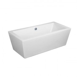 Dyconn DYF-WTM02502-S Urbino 5.6 ft. Acrylic Slipper Flatbottom Non-Whirlpool Bathtub in White