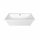 Dyconn DYF-WTM02502-S Urbino 5.6 ft. Acrylic Slipper Flatbottom Non-Whirlpool Bathtub in White