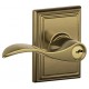 Schlage ACC F40 ACC 622 ADD ADD Accent Door Lever with Addison Decorative Rose
