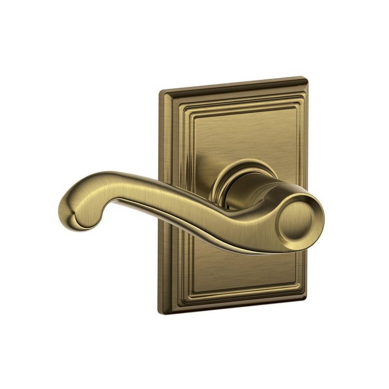 Schlage FLA ADD Flair Door Lever with Addison Decorative Rose