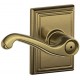 Schlage FLA F80 FLA 609 ADD LH CK ADD Flair Door Lever with Addison Decorative Rose