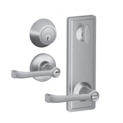 Schlage JI58/59 Torino Lever Interconnect Keyed Entrance Lock - Satin Stainless Steel