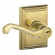 Schlage FLA ADD Flair Door Lever with Addison Decorative Rose