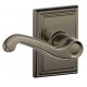 Schlage FLA F80 FLA 622 ADD LH KD ADD Flair Door Lever with Addison Decorative Rose