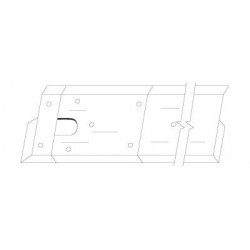 Pemko TYPE14 Floor Closer Threshold/Cover Plate Assembly