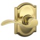 Schlage ACC CAM Accent Door Lever with Camelot Decorative Rose