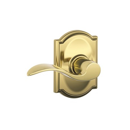 Schlage ACC F80 ACC 622 CAM RH KD CAM Accent Door Lever with Camelot Decorative Rose