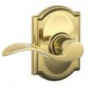 Schlage ACC CAM Accent Door Lever with Camelot Decorative Rose