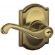 Schlage FLA CAM Flair Door Lever with Camelot Decorative Rose