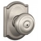 Schlage GEO F170 GEO 619 CAM CAM Georgian Door Knob with Camelot Decorative Rose