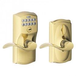 Schlage FE595 Camelot Keypad Entry Lock with Accent Lever
