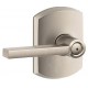 Schlage LAT F51A LAT 716 CEN KA4 GRW Latitude Door Lever with Greenwich Decorative Rose
