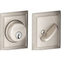 Schlage B60 ADD Single Cylinder Deadbolt with Addison Decorative Rose