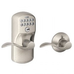 Schlage FE575 PLY ACC Plymouth Keypad Entry w/ Auto-Lock & Accent Lever