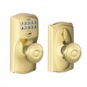 Schlage FE595 CAM GEO Camelot Keypad Entry w/ Flex Lock & Georgian Knob