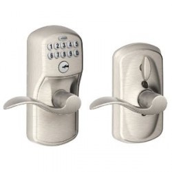 Schlage Plymouth Keypad Entry Lock with Accent Lever and Flex Lock