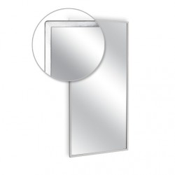 AJW U700-1620 16"W x 20"H Angle Frame Mirror, Plate Glass Surface