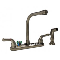 Sir Faucet 714 Two Handle Kitchen Faucet w / Spray
