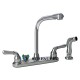Sir Faucet 7141 714 Two Handle Kitchen Faucet w / Spray