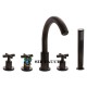 Sir Faucet 716 Roman Tub Faucet with Body Spray
