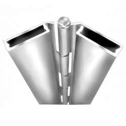 ABH Hardware A502 Full Surface Flush Mount Pin & Barrel Continuous Hinge-Satin Stainless Steel