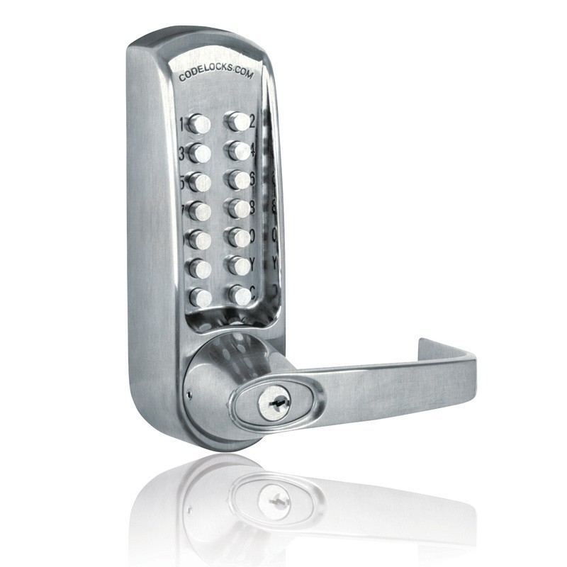 Codelocks CL600 Series Push Button Mechanical Heavy Duty Door Lock Lever, For Door Thickness-1-3/8